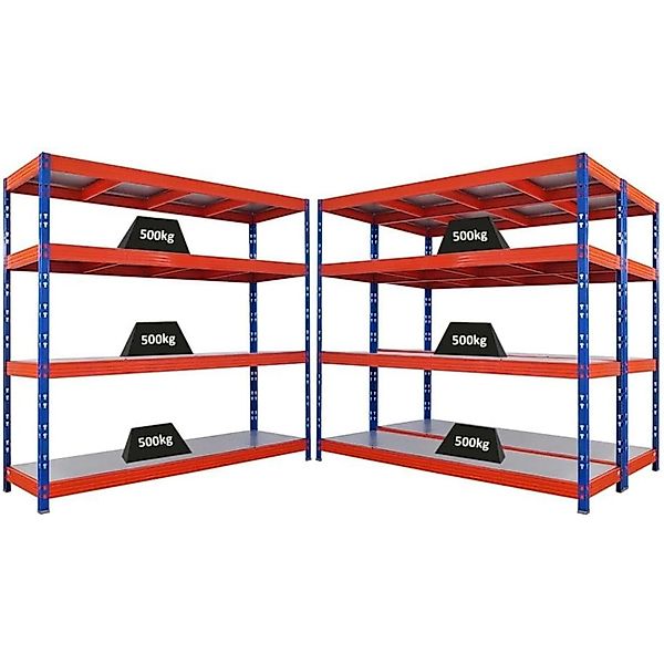 PROREGAL Mega Deal 3x Profi Schwerlastregal Rhino HxBxT 180x200x60cm 4 Stah günstig online kaufen