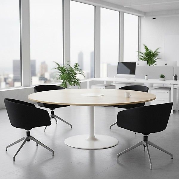 ABVERKAUF: 4er Set Bejot Oxco OXS 4R Konferenzsessel | Drehgestell | Stoff günstig online kaufen