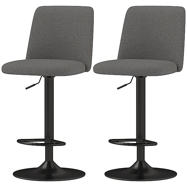 HOMCOM Set 2 Drehbare Barhocker ohne Armlehnen, Höhenverstellbar, Moderne B günstig online kaufen