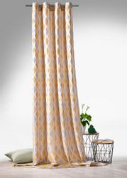 Weckbrodt Vorhang "Raute" Ösen 1 Stk. tlg. Jacquard, strukturiert, blickdic günstig online kaufen