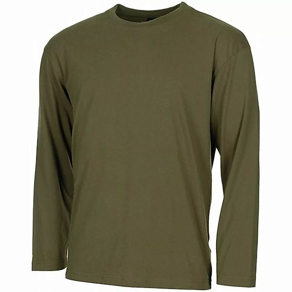 MFH Langarmshirt US Shirt, langarm, oliv, 170 g/m² - S (1-tlg) günstig online kaufen
