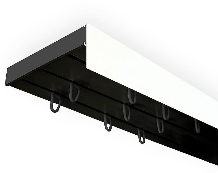 SN DECO GROUP Gardinenschiene Vorhangschiene SH mit Blende, 3-läufig, Fixma günstig online kaufen