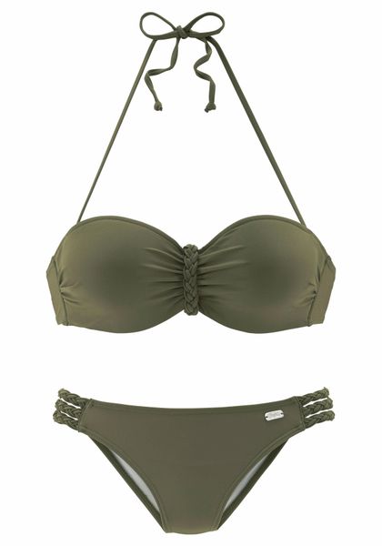 Buffalo Bügel-Bandeau-Bikini trendiger Look, mit abnehmbaren Trägern, mit g günstig online kaufen