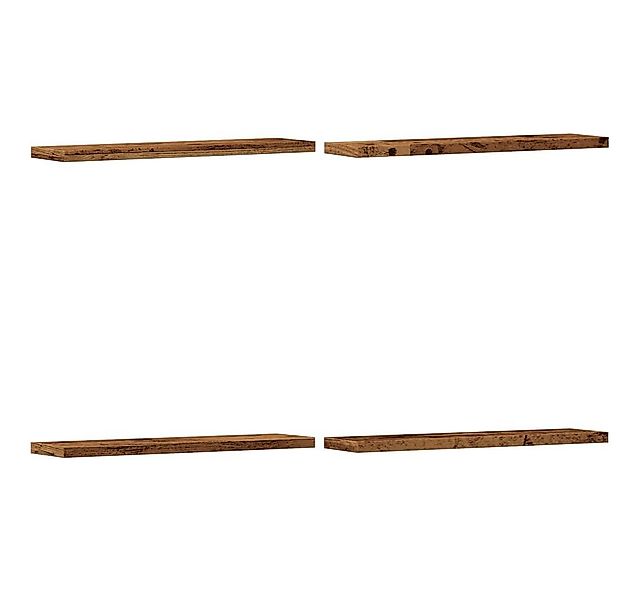 vidaXL Bücherregal Wandregale 4 Stk. Altholz-Optik 40x10x1,5 cm Holzwerksto günstig online kaufen