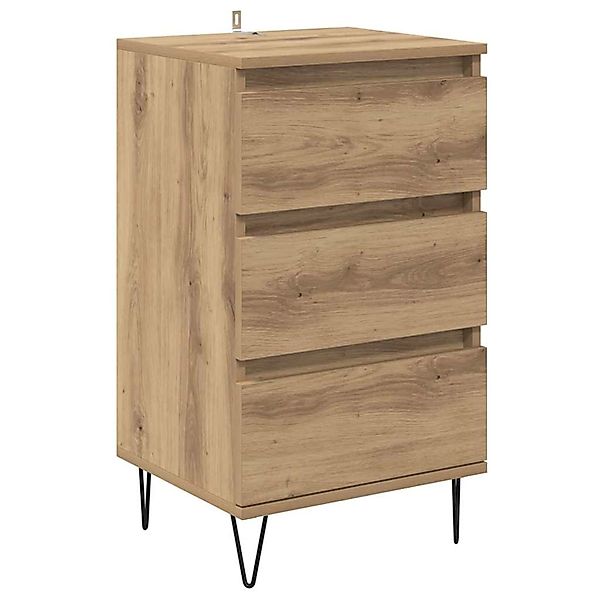 vidaXL Sideboard Artisan-Eiche 40 x 35 x 70 cm Verbundholz und Eisen 881706 günstig online kaufen