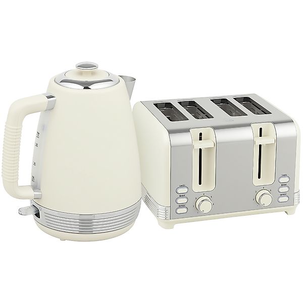 HOMCOM Wasserkocher Toaster Set Frühstück-Set mit 4 Scheiben Toaster, 1,7L günstig online kaufen