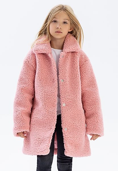 MINOTI Fellimitatmantel Jacke aus Bouclé-Stoff (2y-14y) günstig online kaufen