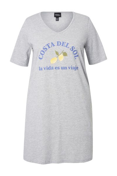 Ulla Popken Jerseykleid Jerseykleid Zitronen A-Linie günstig online kaufen