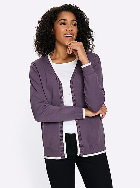 Sieh an! Strickjacke Strickjacke Langarm Jersey günstig online kaufen