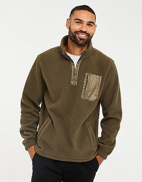 Threadbare Rundhalspullover THBBorg (1-tlg) mit praktischem Halfzip günstig online kaufen