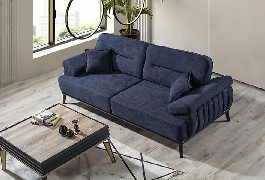 JVmoebel 3-Sitzer Luxus Sofa 3 Sitzer Design Sofas Polster Sitz Stoff Neu M günstig online kaufen