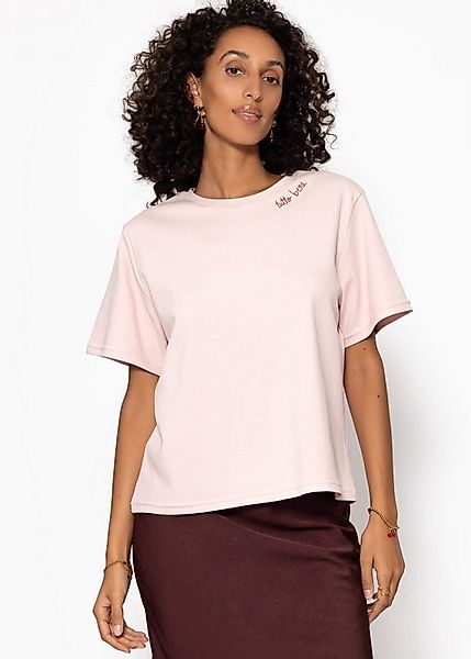 SASSYCLASSY T-Shirt T-Shirt mit LA DOLCE VITA Print Damen Legeres T-Shirt m günstig online kaufen