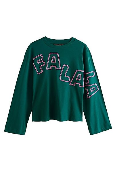 Next Blusenshirt Weihnachtliches Langarm-T-Shirt, Grafikstickerei (1-tlg) günstig online kaufen