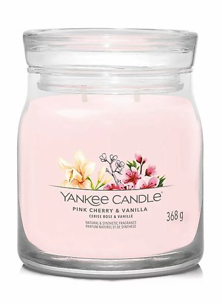 Yankee Candle Duftkerze Signature Pink Cherry & Vanilla 368 g günstig online kaufen