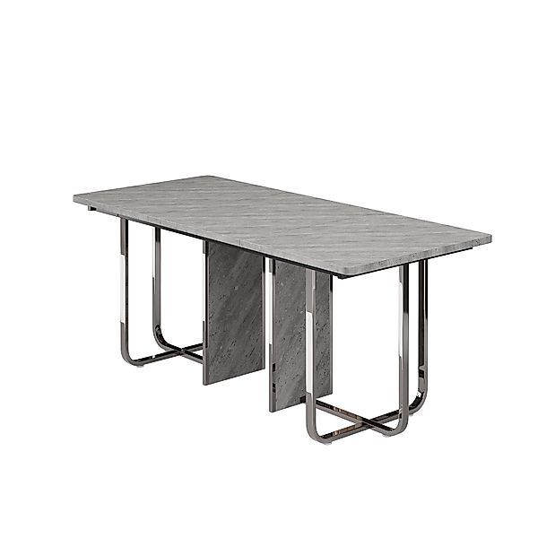 HAUSS SPOLE Esstisch 180x80x75cm mit Metallbeine günstig online kaufen