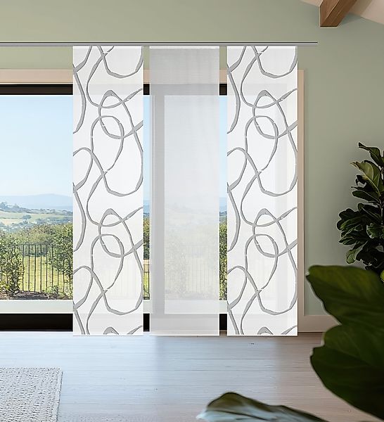 Vision S Schiebegardine "OPHELIA" Paneelwagen 3 Stk. tlg. Schiebevorhang,Ba günstig online kaufen