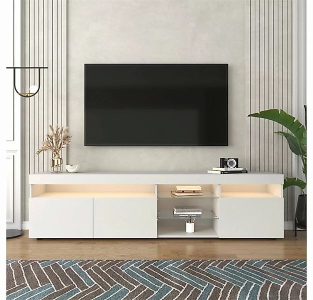 Celya TV-Schrank Moderner TV-Schrank helles Panel, variable LED-Beleuchtung günstig online kaufen