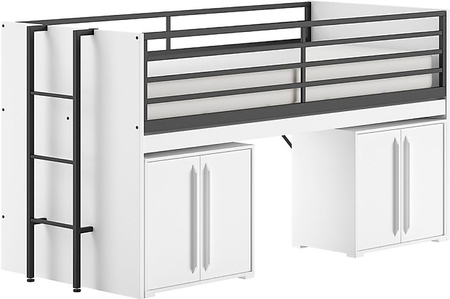 Vipack Stauraumbett »Sam, schlafen und arbeiten in einem, wahlweise Eiche- günstig online kaufen