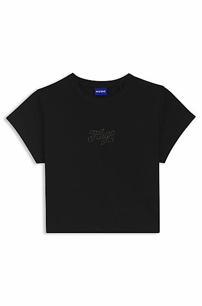HUGO Blue T-Shirt "Dome", Cropped Fit, mit Logoschriftzug günstig online kaufen