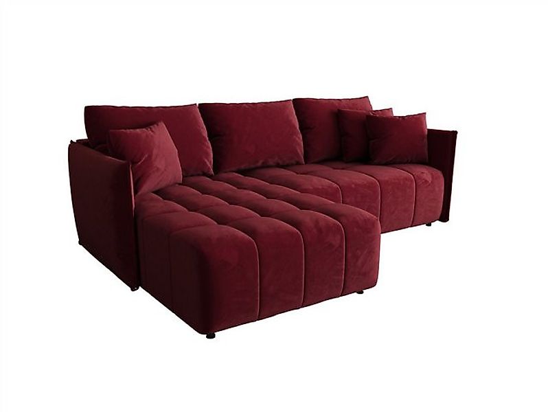 Fun Möbel Ecksofa Schlafsofa Sofa TREVISO in Stoff Monolith, Ottomane Links günstig online kaufen