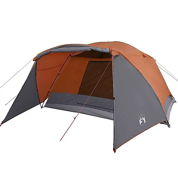 vidaXL Campingzelt mit Vorzelt 4 Personen Orange Wasserdicht 94417 günstig online kaufen