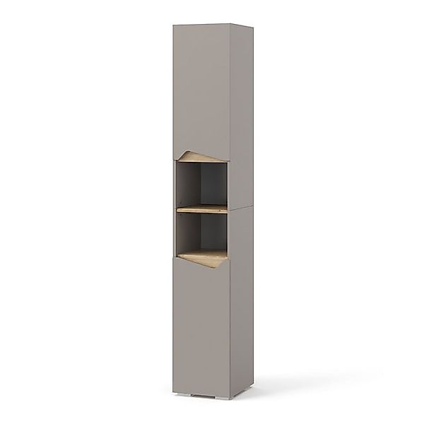 Vicco Hochschrank Marelle, Greige/Artisan-Eiche, 30 x 180 cm mit Türen, und günstig online kaufen