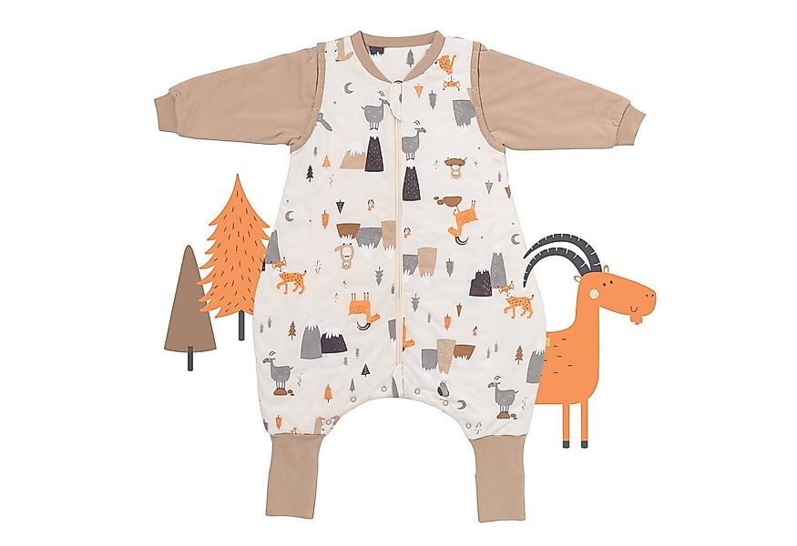 Schlummersack Kinderschlafsack Schlafsack mit Füßen und umklappbaren Bündch günstig online kaufen