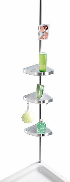 WENKO Teleskopregal "Premium" 3 Ablagen, 1 Spiegel günstig online kaufen