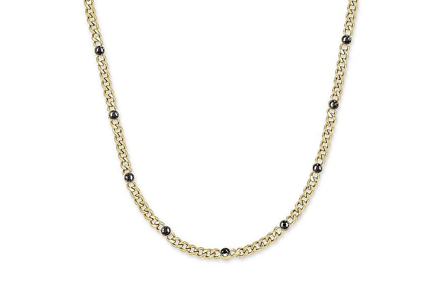 Copenhagen Studios Edelstahlkette Schmuck Geschenk Halskette Glittery Cuban günstig online kaufen