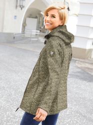 Casual Looks Kapuzenfleecejacke günstig online kaufen