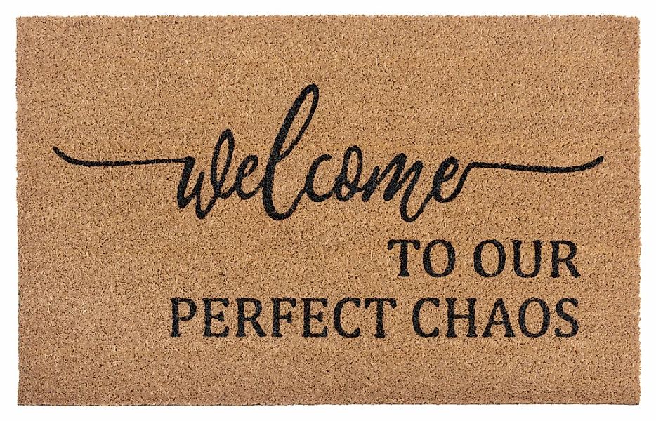 HANSE Home Fußmatte "Kokos Perfect Chaos, Türmatte" rechteckig 15 mm Höhe K günstig online kaufen