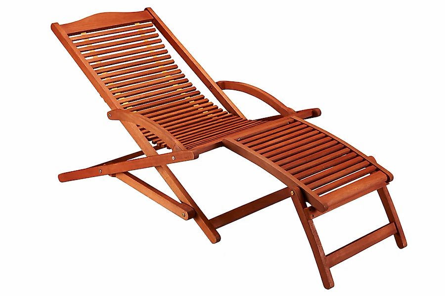 MERXX Gartenliege "Copa Cabana", Eukalyptus, braun, inkl. Auflage günstig online kaufen