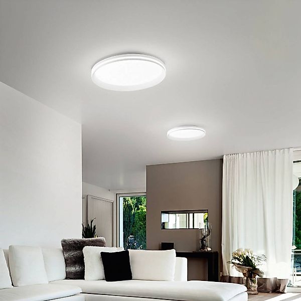 LED-Deckenlampe Isy, weiß, Ø 55 cm, Metall, CCT, dimmbar günstig online kaufen