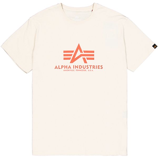 Alpha Industries  T-Shirts & Poloshirts Basic T-Shirt BL Carbon - vintage w günstig online kaufen