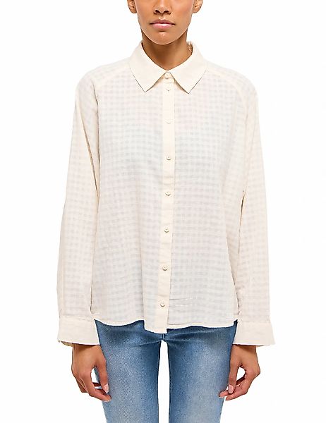 MUSTANG Langarmbluse "Damen Style Bellflower" günstig online kaufen