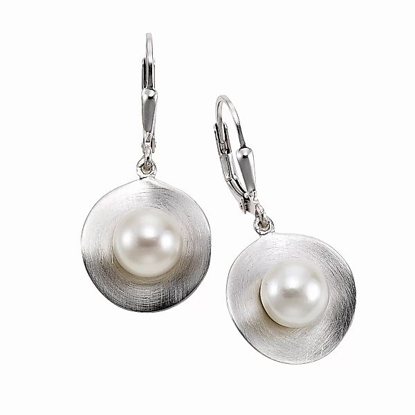 Zeeme Paar Ohrhänger "925/- Sterling Silber mattiert" günstig online kaufen