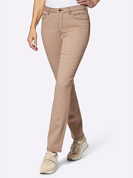 Witt Bequeme Jeans Push-up-Jeans leicht vertieft günstig online kaufen