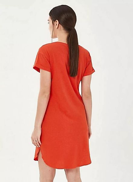 Jerseykleid Aus Bio-baumwolle Mit Leinen günstig online kaufen