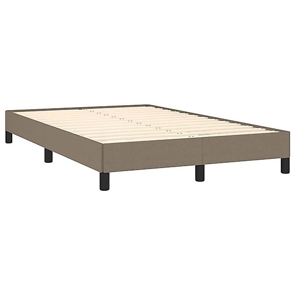 vidaXL Bettgestell ohne Matratze Taupe 120x190 cm Stoff 3269609 günstig online kaufen
