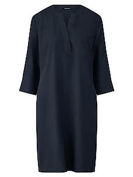 Kleid Rundhals-Ausschnitt Peter Hahn blau günstig online kaufen