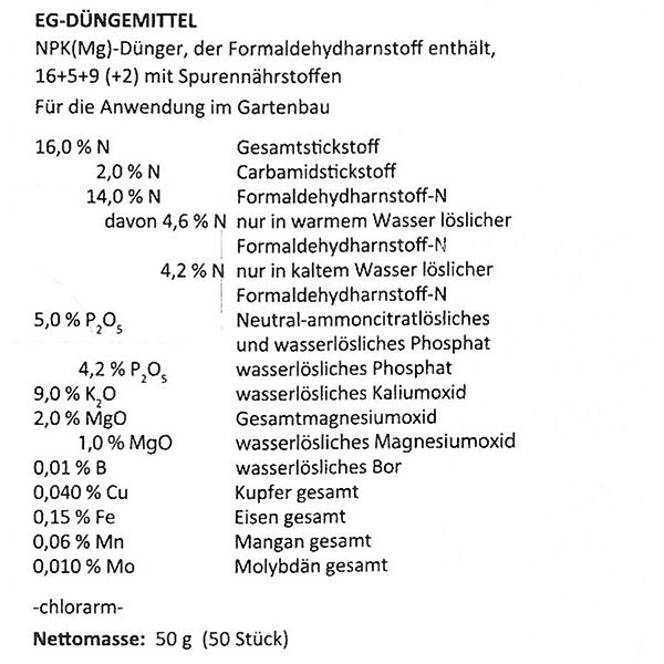 BURI Pflanzendünger 2x 50 Stück Floraline günstig online kaufen