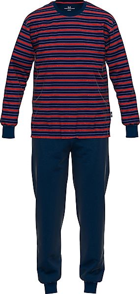 GÖTZBURG Pyjama Herren-Schlafanzug Single-Jersey Streifen günstig online kaufen