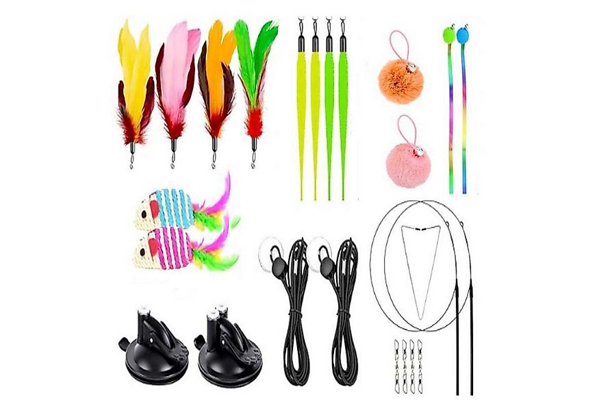 Beaface Tier-Beschäftigungsspielzeug Katzenangel Spielzeug mit Saugnapf und günstig online kaufen