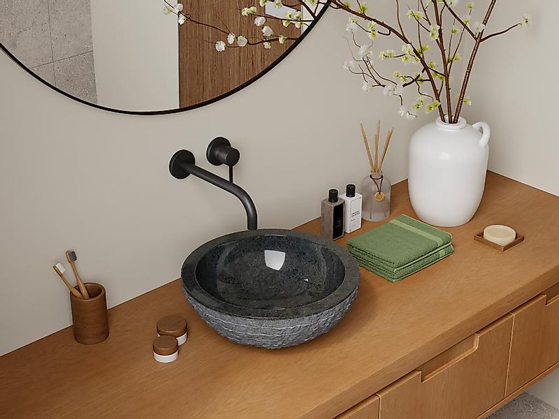 Waschbecken - Marmor - Grau - MUKI günstig online kaufen