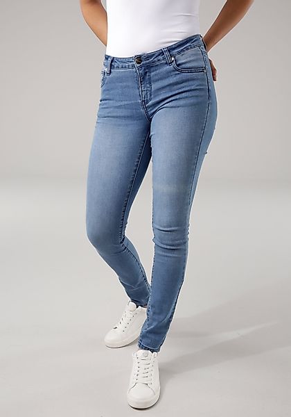 Tamaris Skinny-fit-Jeans, schmale Beinform, normale Leibhöhe, 5-Pocket-Form günstig online kaufen