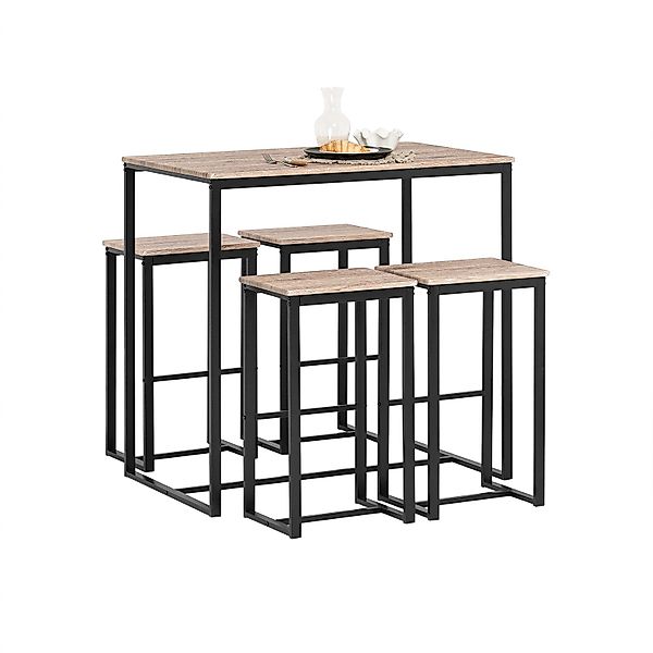 SoBuy Bartisch OGT15, 5-teilig Bartisch mit günstig online kaufen