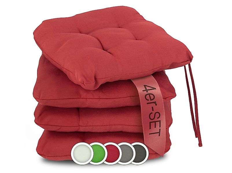 ZOLLNER Stuhlkissen, waschbar, Indoor und Outdoor, günstig online kaufen