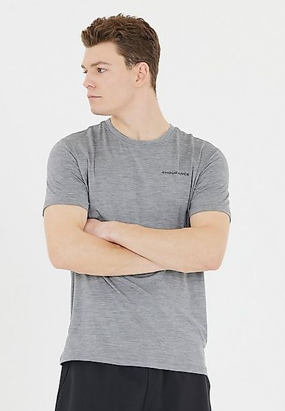 ENDURANCE Kurzarmshirt Abdon M Melange S/S Tee Light Grey Melange günstig online kaufen