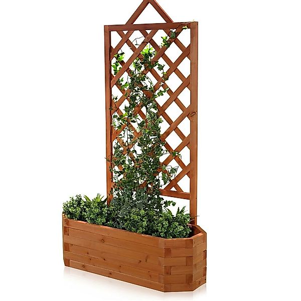 Mucola Rosenbogen Spalier mit Blumenkasten Rankgitter günstig online kaufen