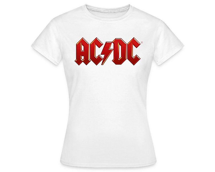 Spreadshirt T-Shirt AC/DC Klassisches Logo Mit Blitz Frauen T-Shirt (1-tlg) günstig online kaufen
